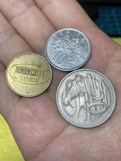 2025年第七十九场(总第一百零五场）外国好品散币(免佣金) - 3枚：澳大利亚🇦🇺1967年20，牙买加🇯🇲1987年10分，代币
