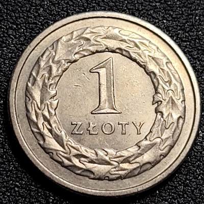 泉币菌-第79场-精品福利场 - 高币值 1995年波兰1兹罗提镍币 皇冠鹰 23.0mm 5.0g 