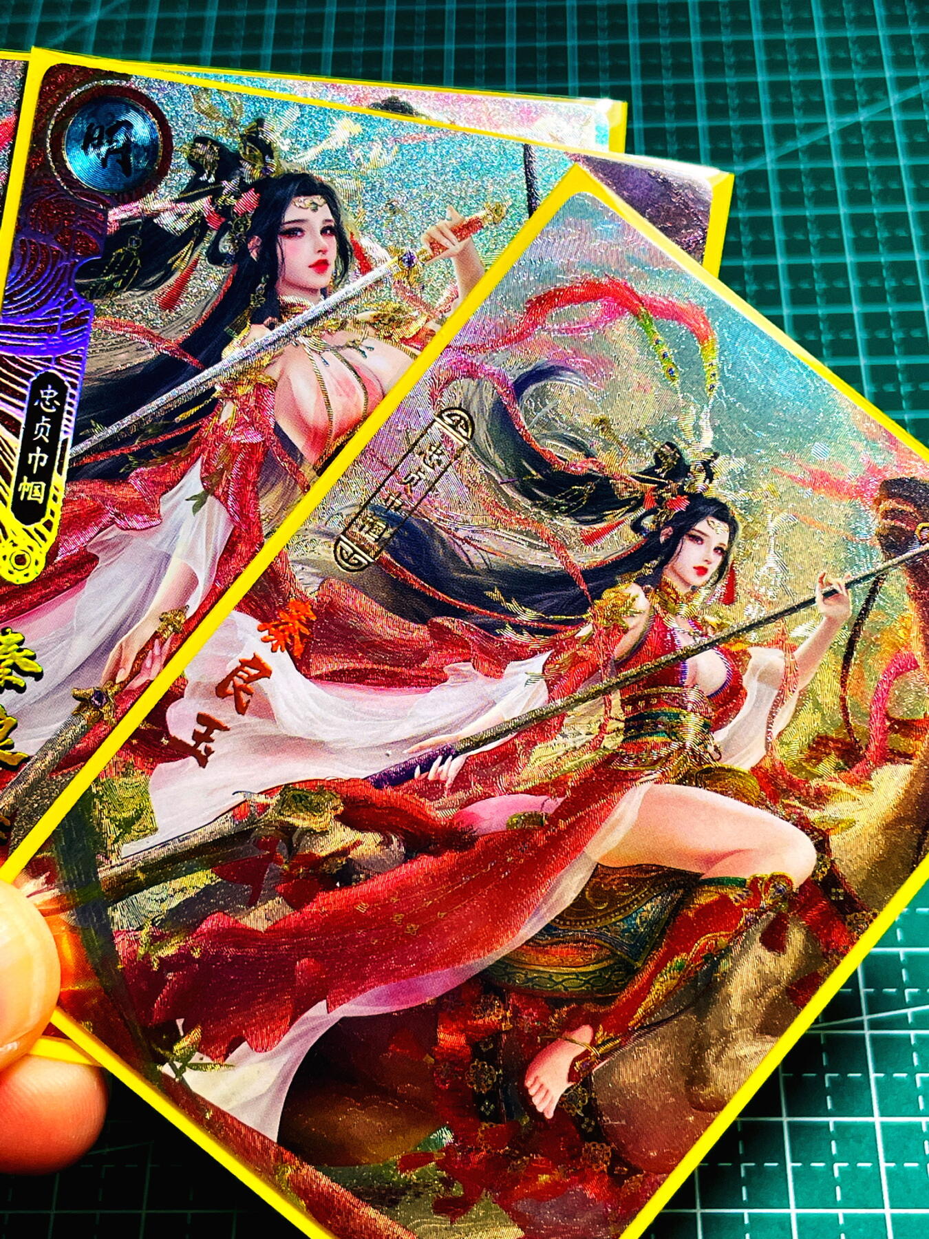 显眼宝27期 独乐乐不如众乐乐 卡玩帕克 百花谱 超帅 秦良玉 一套三联 三张 粗闪工艺 个人最爱