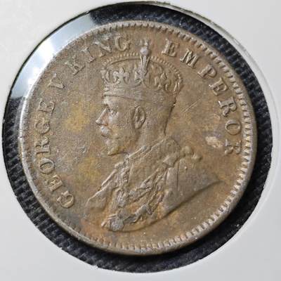 KK钱币收藏小铺 第322期 2月预留时间 周末发货 -  1934英属印度1/4安娜铜币