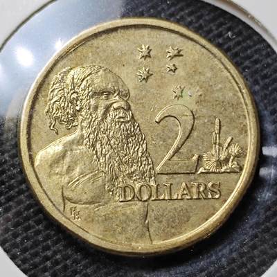 KK钱币收藏小铺 第322期 2月预留时间 周末发货 - 1988澳大利亚土著人2元 