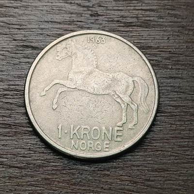 【铜匠收藏】★第127场★散币场，无佣金，30包邮。不满30元，支付5元运费。《接受代拍 代送NGC评级》 - 1963年 挪威 1克朗