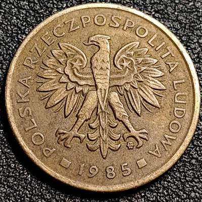 泉币菌-第81场-精品福利场 高币值 波兰1985年 2兹罗提铝青铜硬币 麦穗 鹰 21mm 币值已经四五块了