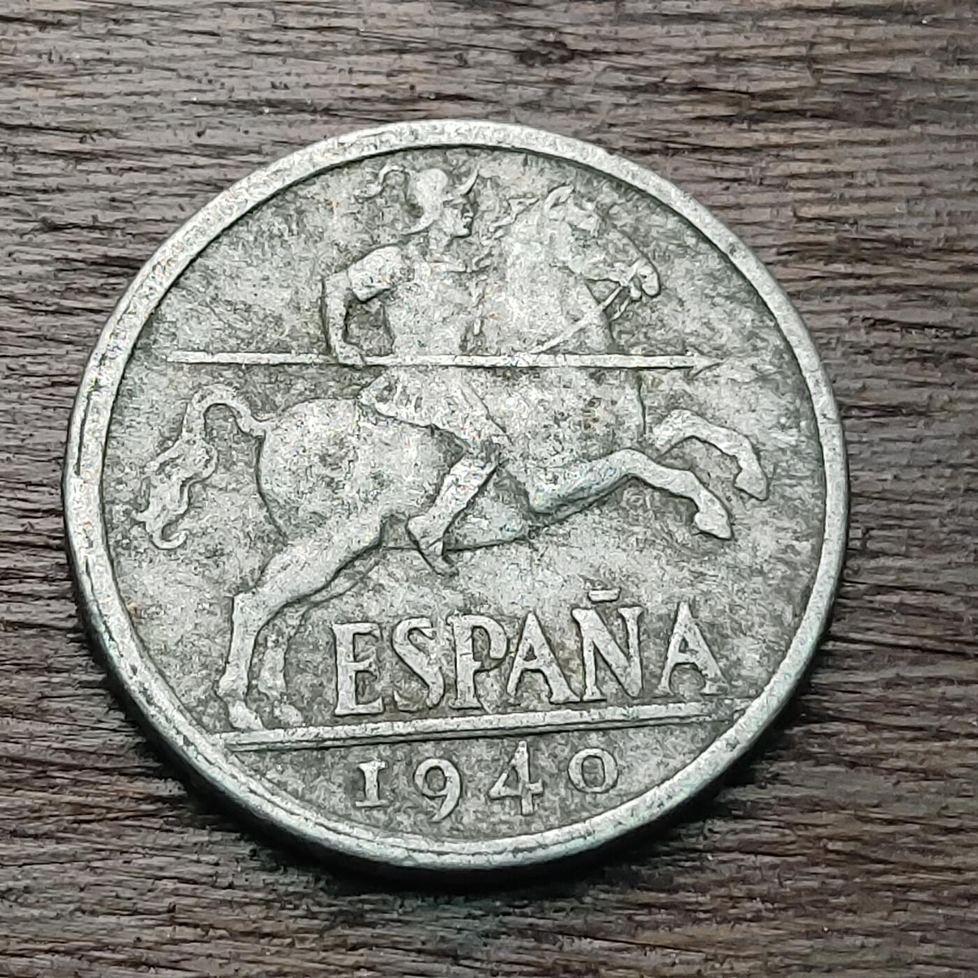 【铜匠收藏】★第127场★散币场，无佣金，30包邮。不满30元，支付5元运费。《接受代拍 代送NGC评级》 西班牙 10分 1940年 骑士 铝币