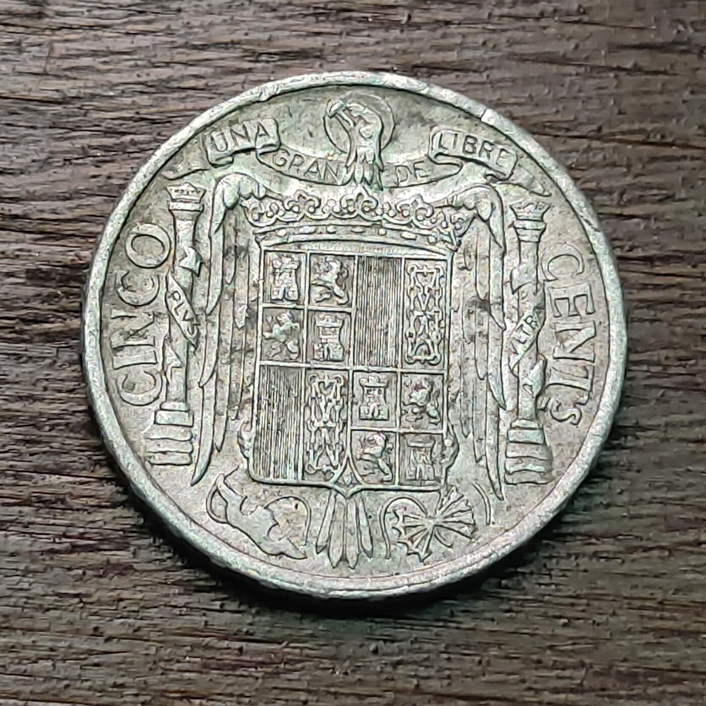 【铜匠收藏】★第127场★散币场，无佣金，30包邮。不满30元，支付5元运费。《接受代拍 代送NGC评级》 西班牙 10分 1945年 骑士 铝币