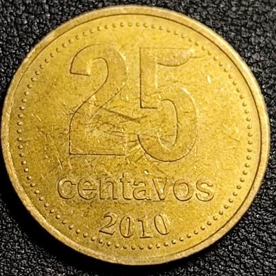 泉币菌-第81场-精品福利场 极美 阿根廷25分铜币 艾利斯市政厅 24mm