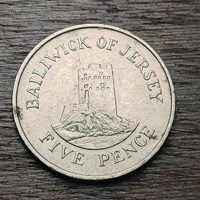 【铜匠收藏】★第127场★散币场，无佣金，30包邮。不满30元，支付5元运费。《接受代拍 代送NGC评级》 - 英属泽西岛 1985年 5便士