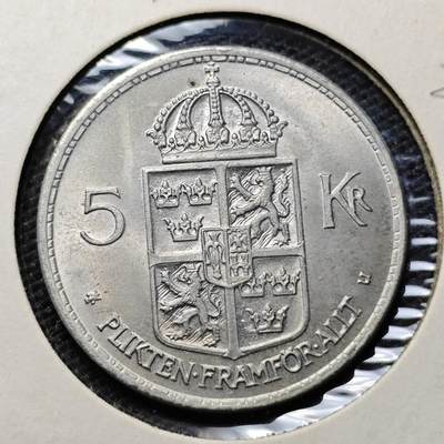 KK钱币收藏小铺 第322期 2月预留时间 周末发货 -  瑞典5克朗 好品