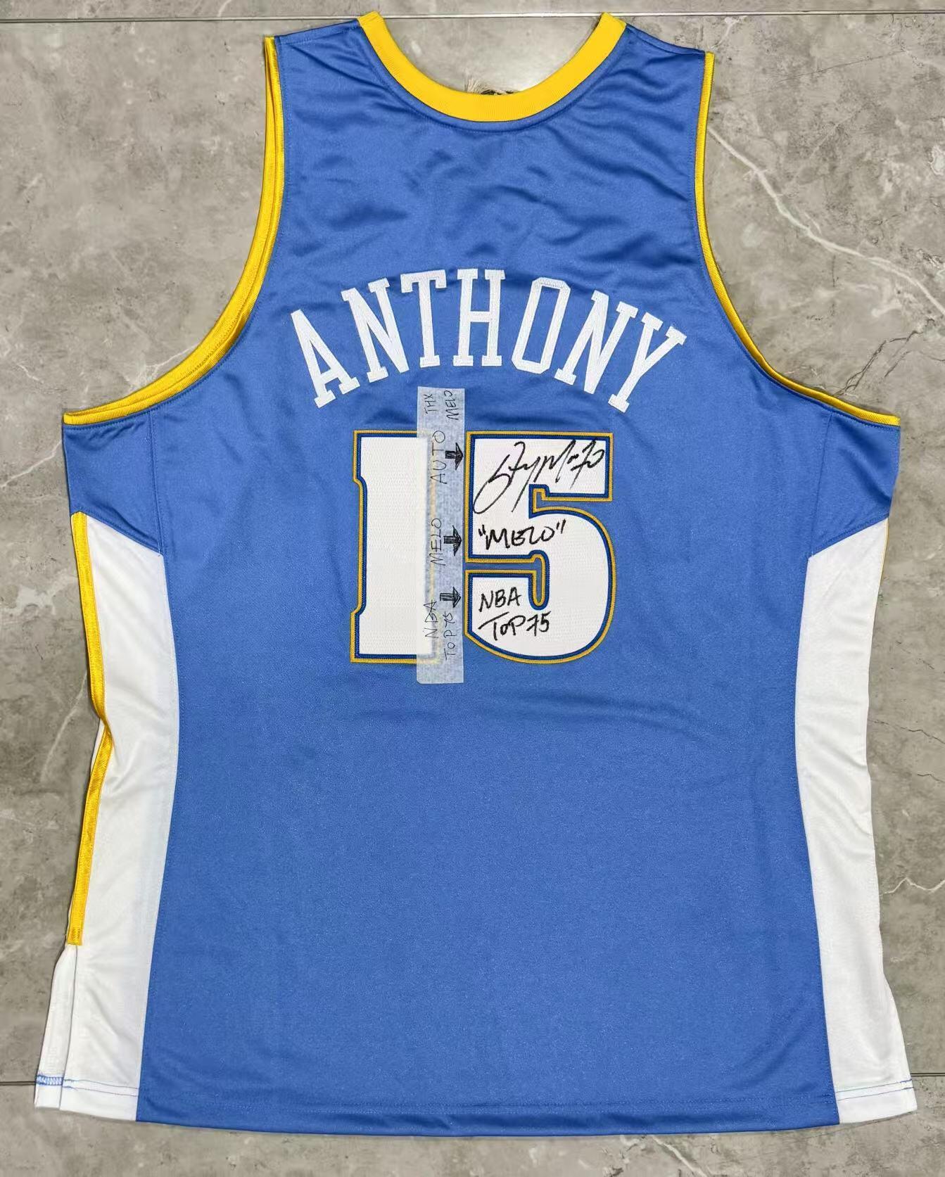 零元拍：无冕之王，NBA历史上最伟大得分手之一，卡梅隆·安东尼Carmelo Anthony完美“小作文”亲签球衣，