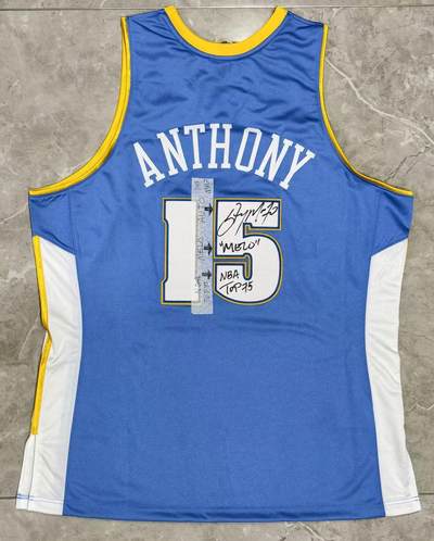 零元拍：无冕之王，NBA历史上最伟大得分手之一，卡梅隆·安东尼Carmelo Anthony完美“小作文”亲签球衣， - 零元拍：无冕之王，NBA历史上最伟大得分手之一，卡梅隆·安东尼Carmelo Anthony完美“小作文”亲签球衣，