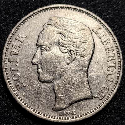 泉币菌-第81场-精品福利场 大镍币 委内瑞拉1989年2玻利瓦尔 西蒙·玻利瓦尔 镍币  27mm