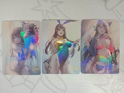 花开卡拍第34期（8月17号周日截拍，品控勿拍!!!拍品不寄存，运费5元，自制卡难免瑕疵，可能存在轻微撞角爆边等出厂瑕疵，品控介意勿拍！） - 燎原 ACG 彩闪 3 张