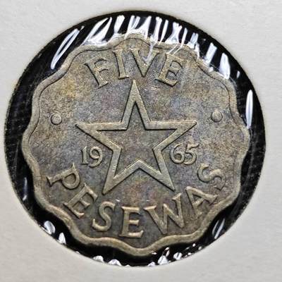 KK钱币收藏小铺 第322期 2月预留时间 周末发货 - 1965加纳5比塞瓦 