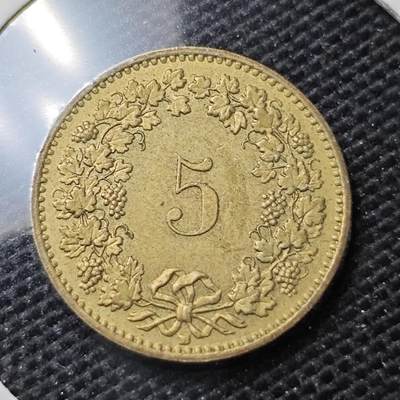 KK钱币收藏小铺 第321期 2月预留时间 周末发货 -  瑞士5分