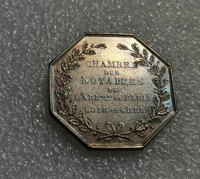 瓶子🏺第203期拍卖会  法国18世纪公平司法女神八角Jeton银质代币