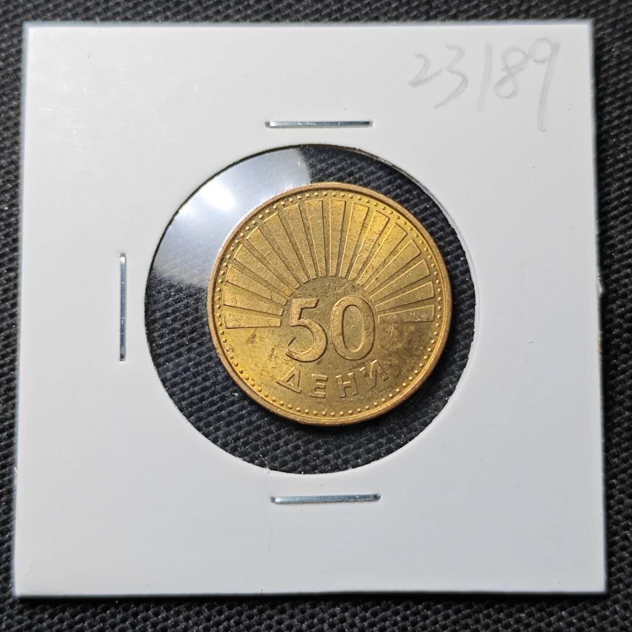 KK钱币收藏小铺 第323期 2月预留时间 周末发货  1993北马其顿50顿