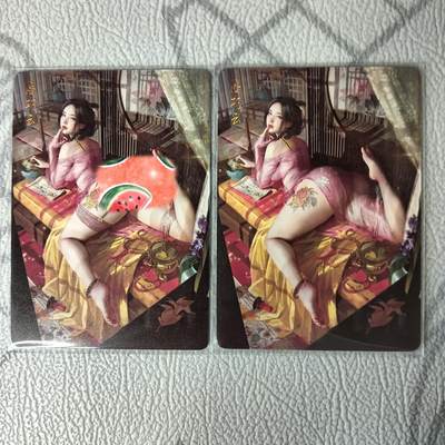 花开卡拍第34期（8月17号周日截拍，品控勿拍!!!拍品不寄存，运费5元，自制卡难免瑕疵，可能存在轻微撞角爆边等出厂瑕疵，品控介意勿拍！） - 燎原 刷子 特卡 潘巧云 幻彩