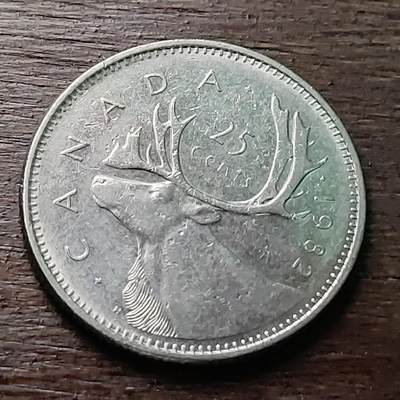 【铜匠收藏】★第128场★散币场，无佣金，30包邮。不满30元，支付5元运费。《接受代拍 代送NGC评级》 - 加拿大 1982年 25分 驯鹿
