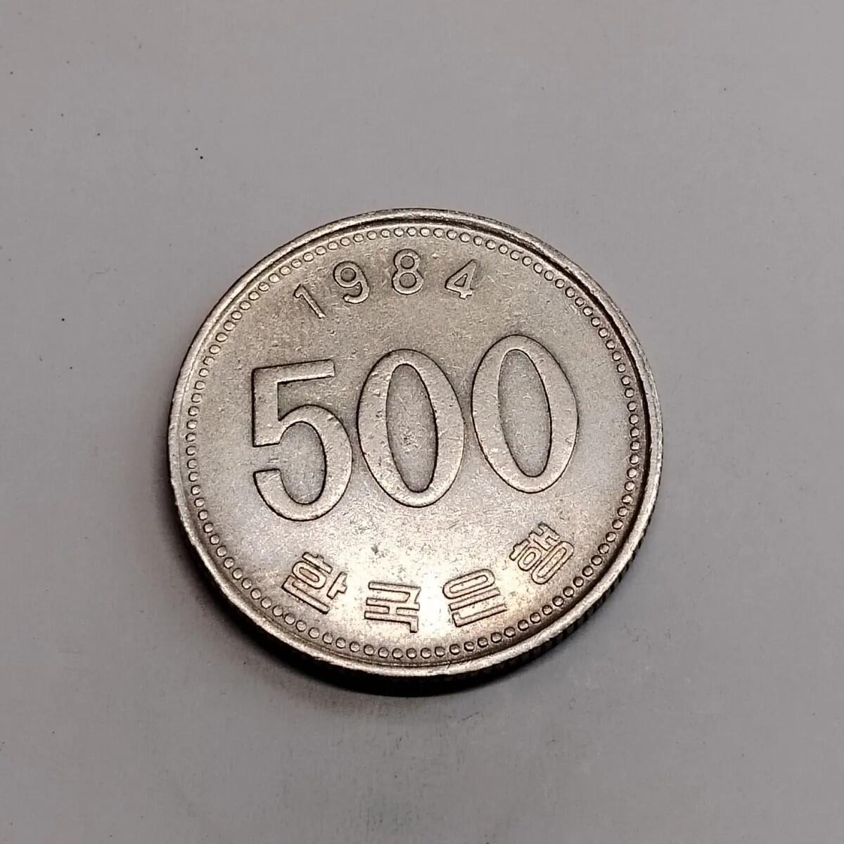 特价韩国高值500飞鹤动物吉祥长寿祈福币年份随机
