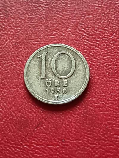 【云涧收藏】第五十三场 - 瑞典1950年10殴尔银币