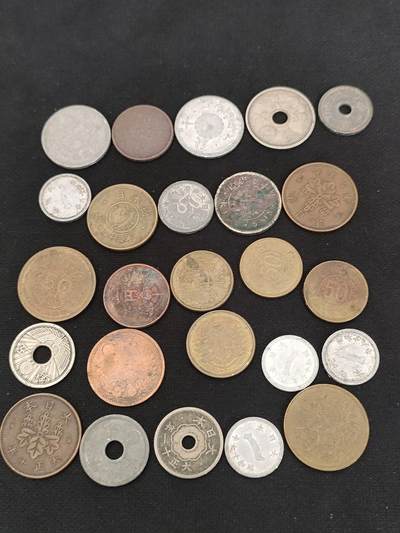 猩哥外币小铺➨【第179场】 - 日本硬币25个