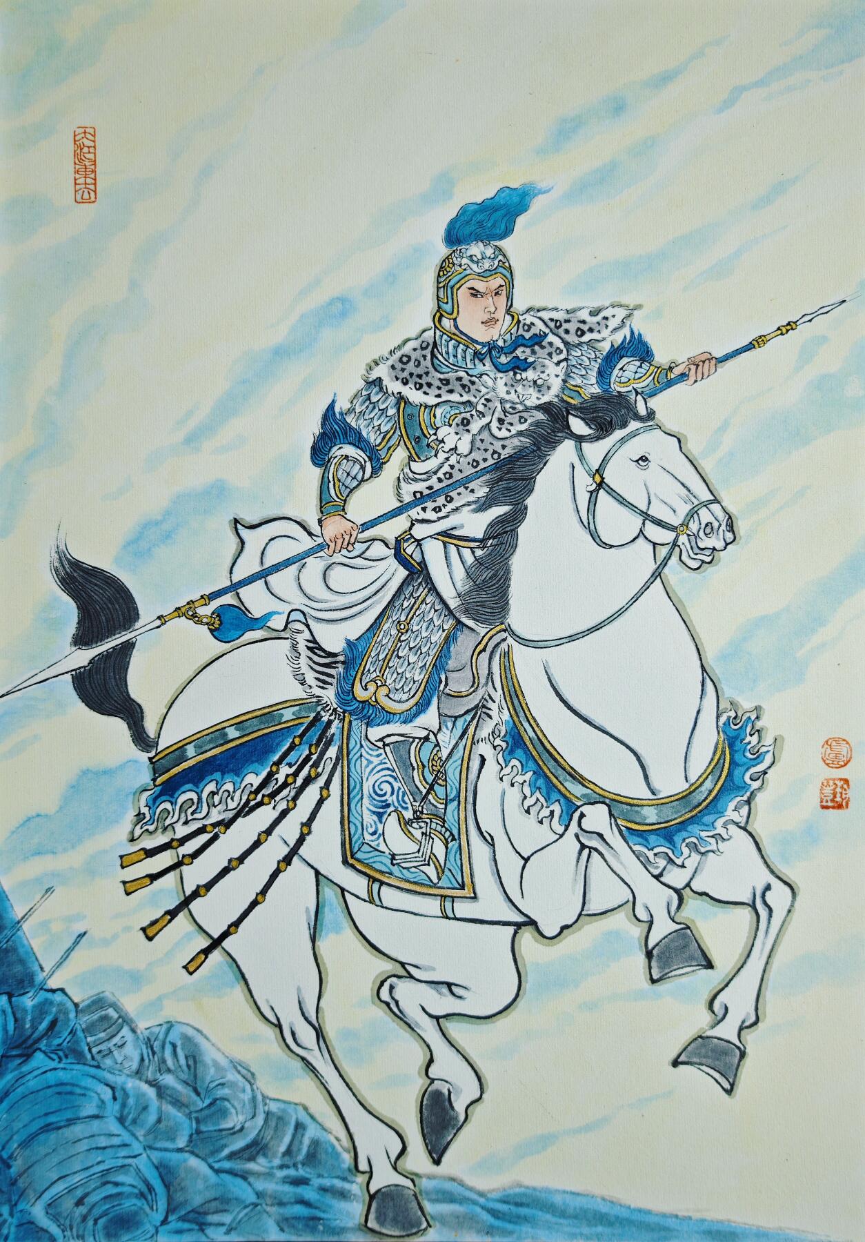 白泽拍卖卡牌手绘专场第22期中福卡展专场(离离暑云散，袅袅凉风起)