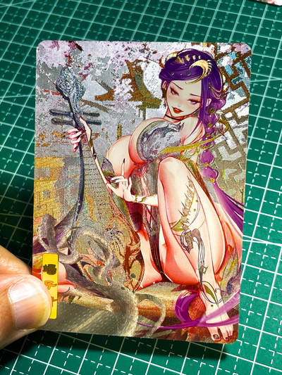 显眼宝27期【关注参拍有赠卡】 独乐乐不如众乐乐 - 砖家卡牌  艳绝西游 散配一张  蝎子精 全新拆散   粗闪工艺 63*88  3号