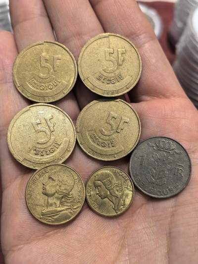 南宋泉阁俄币 外币 国币 专场第十六期【送拍无额外佣金】 - 法国 1973-1986年 钱币一组六枚 通货好品