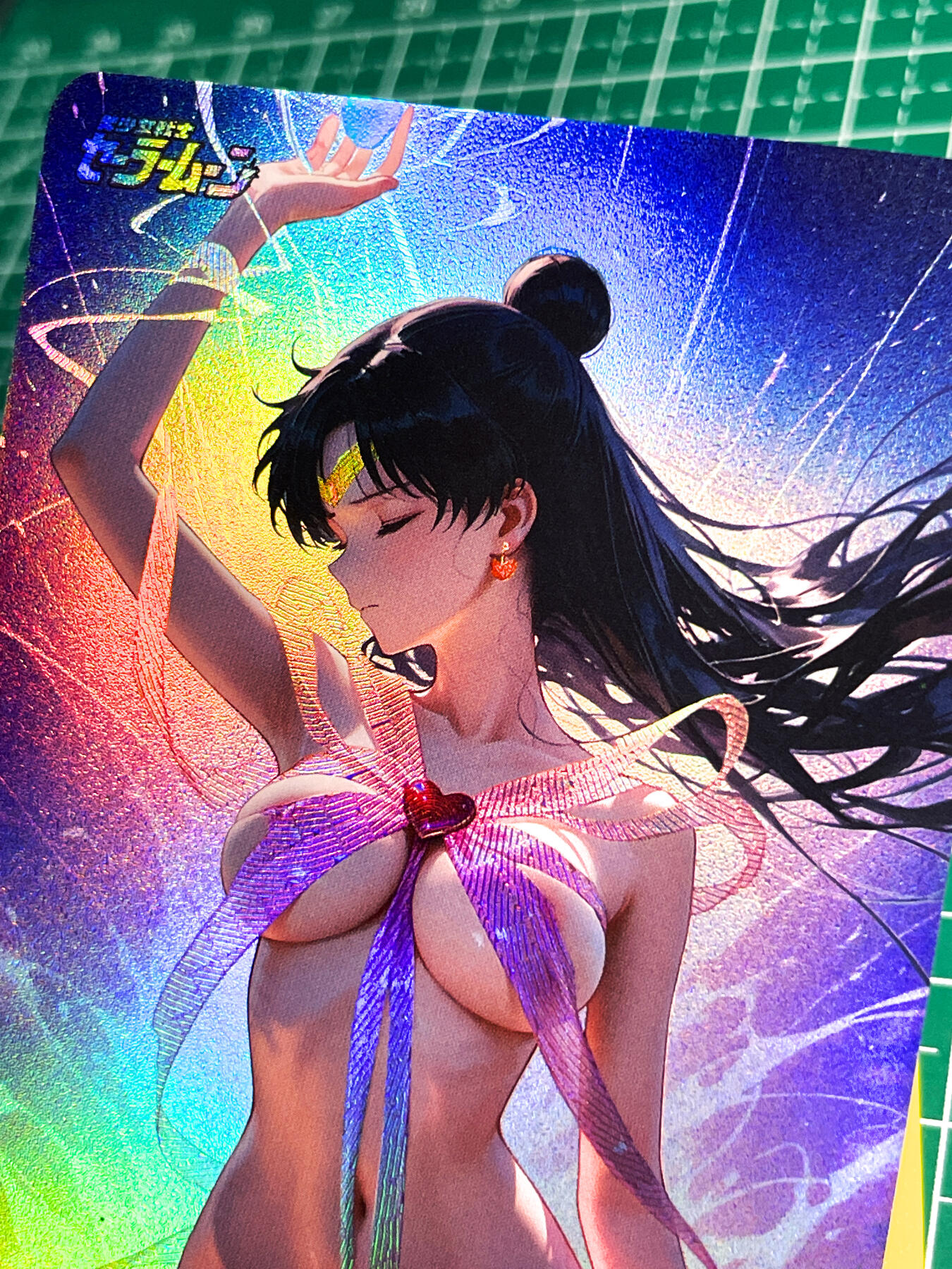 显眼宝27期【关注参拍有赠卡】 独乐乐不如众乐乐 【推荐】超漂亮的 丝带美少女战士 萝莉丝带造型  折光彩闪   63*88  4号