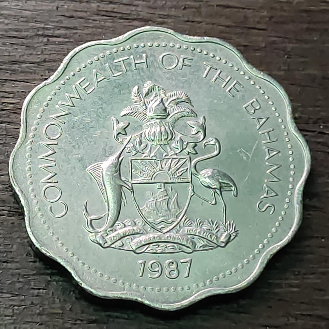 【铜匠收藏】★第128场★散币场，无佣金，30包邮。不满30元，支付5元运费。《接受代拍 代送NGC评级》 1987年 巴哈马 10分