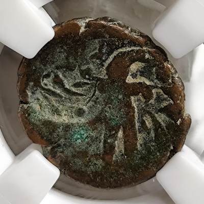 希腊罗马丝路打制币化石【中外钱币放漏】专场！陆小鱼的钱币仓，限时拍卖第074场 - 杜兰尼王朝 人物印记铜币