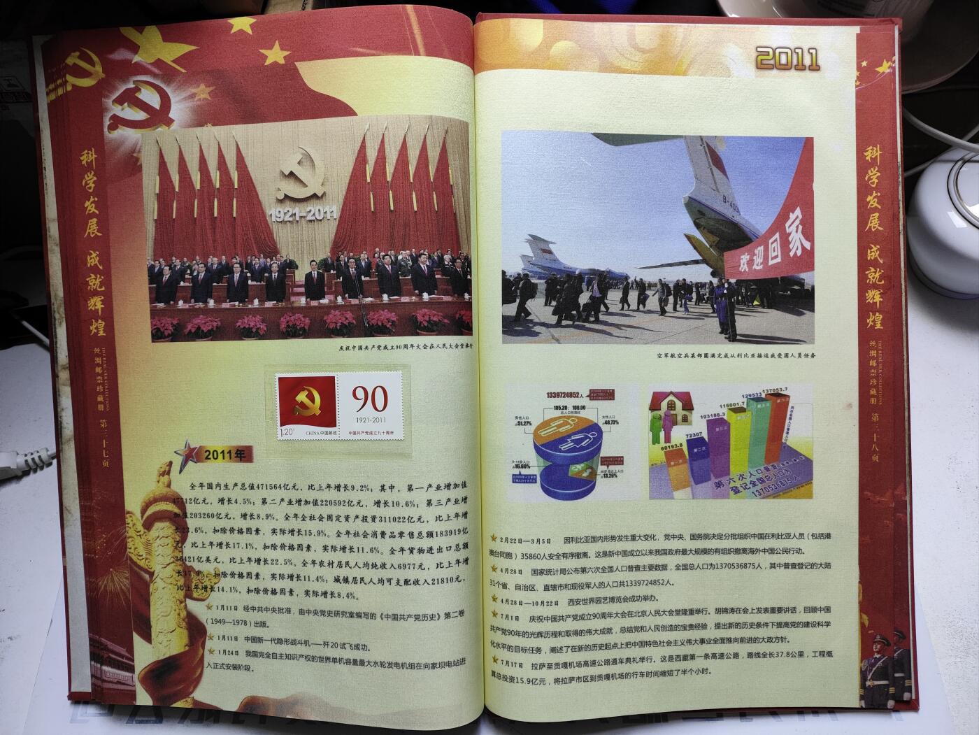 庆祝中国共产党第18次全国代表大会胜利召开专题邮票纪念册