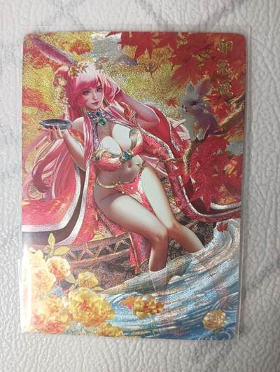 花开卡拍第34期（8月17号周日截拍，品控勿拍!!!拍品不寄存，运费5元，自制卡难免瑕疵，可能存在轻微撞角爆边等出厂瑕疵，品控介意勿拍！） - 卡玩帕克 绝版生肖姬 秋兔