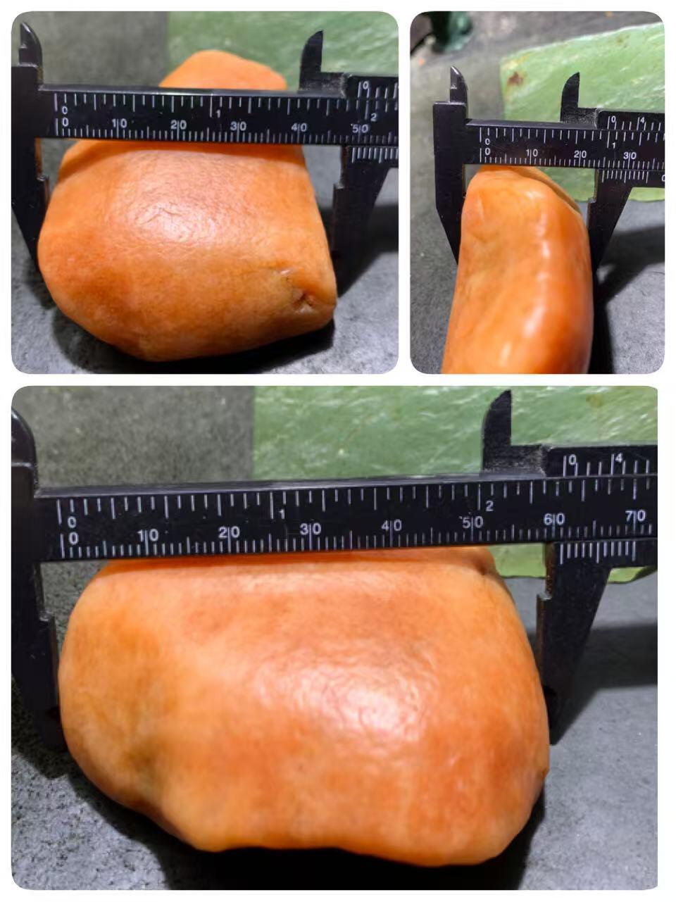 精美天然地表杜热红料金丝玉籽料原石一块，