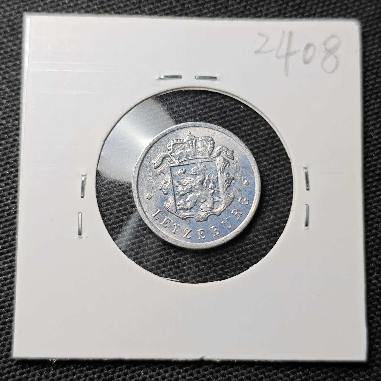 KK钱币收藏小铺 第324期 2月预留时间 周末发货  1972卢森堡25分 好品