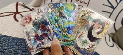 秋原瞳的小店第二十期（喜欢风，自由的风） - 卡游三国关羽经典3张原膜，千古一瞬➕ut大卡位关羽➕流芳传韵关羽