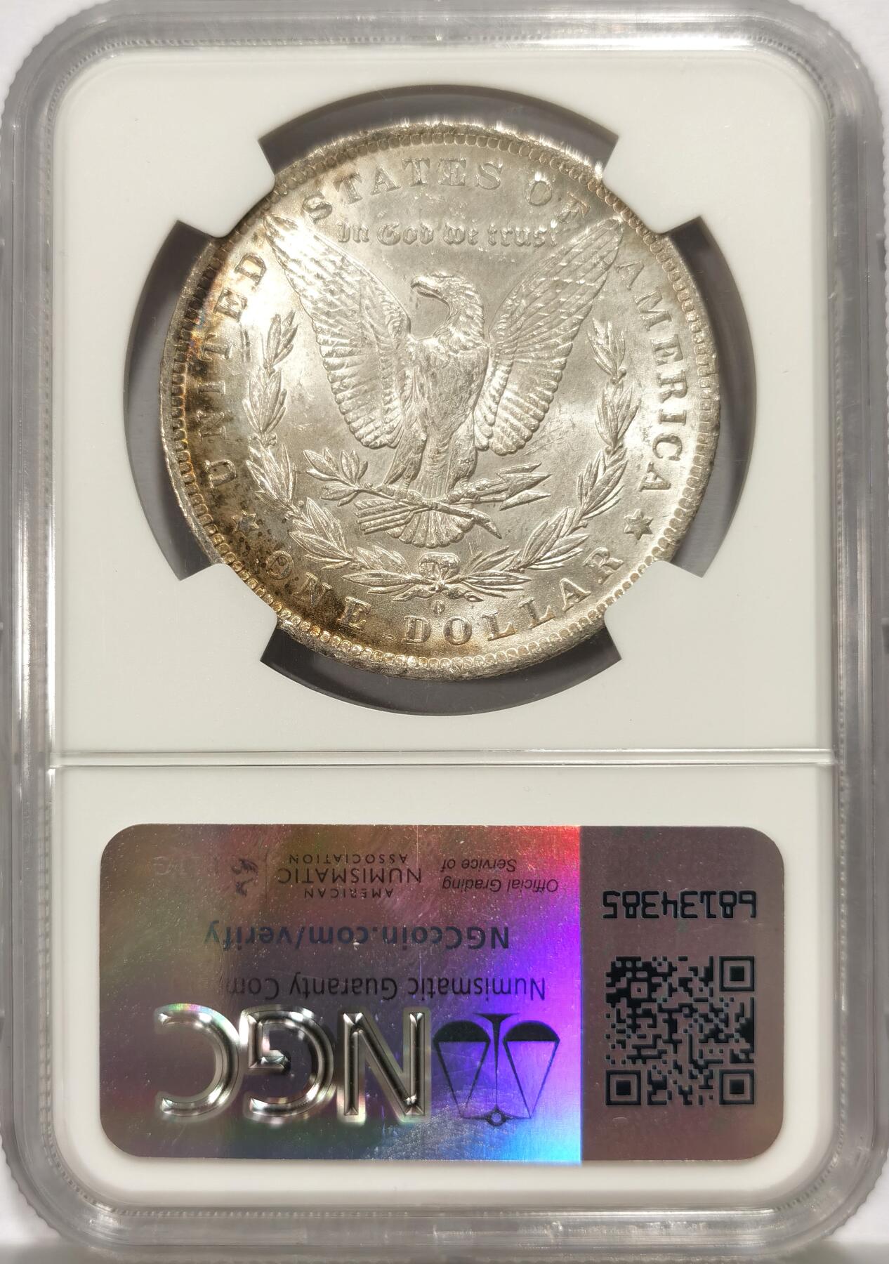 博洋堂世界钱币拍卖第135期（全场包邮）【请留意本场发货时间变化】 NGC MS64 美国1884年1美元摩根银元O版