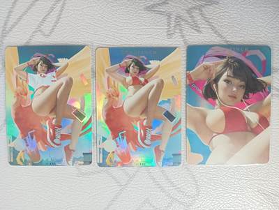 花开卡拍第34期（8月17号周日截拍，品控勿拍!!!拍品不寄存，运费5元，自制卡难免瑕疵，可能存在轻微撞角爆边等出厂瑕疵，品控介意勿拍！） - 卡将魂兽姬 朱雀 彩闪 三张
