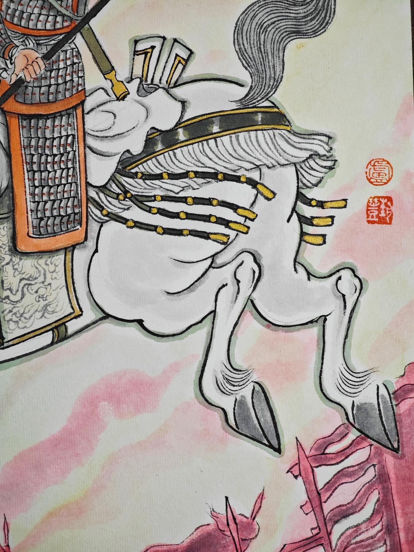 白泽拍卖卡牌手绘专场第22期中福卡展专场(离离暑云散，袅袅凉风起)