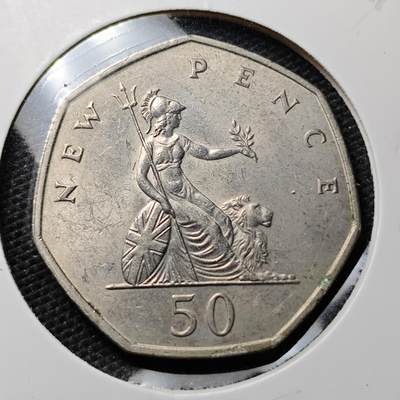 KK钱币收藏小铺 第323期 2月预留时间 周末发货 - 1969英国50便士 大50便士 好品