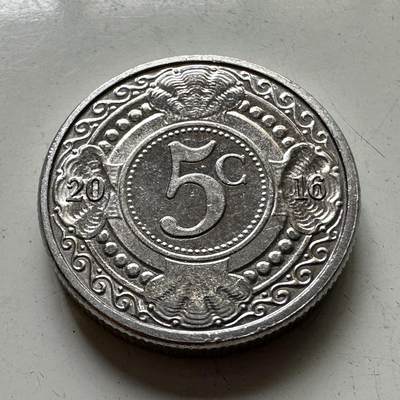 🌹外币初藏🌹🐯2025年第88场  每周二四六晚8️⃣点 接代拍 - 荷属安的列斯2016年五分