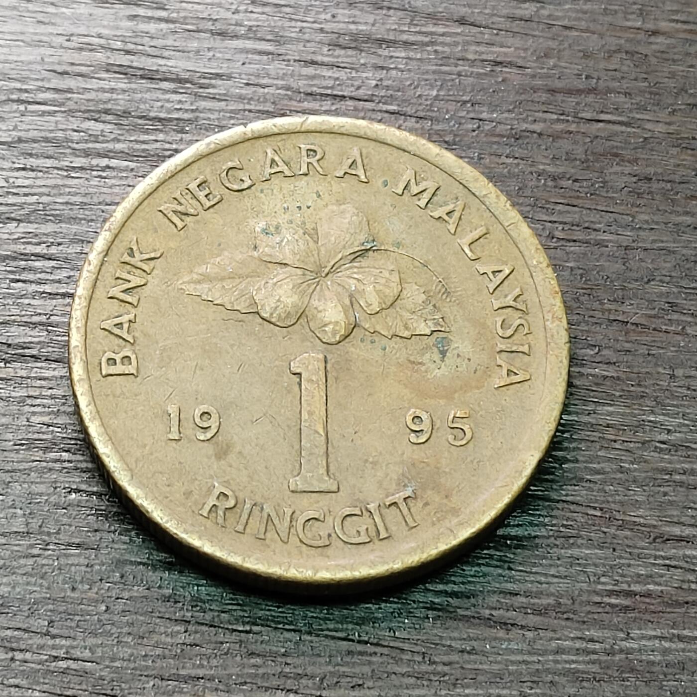 【铜匠收藏】★第128场★散币场，无佣金，30包邮。不满30元，支付5元运费。《接受代拍 代送NGC评级》 马来西亚 1995年 1元 铜币