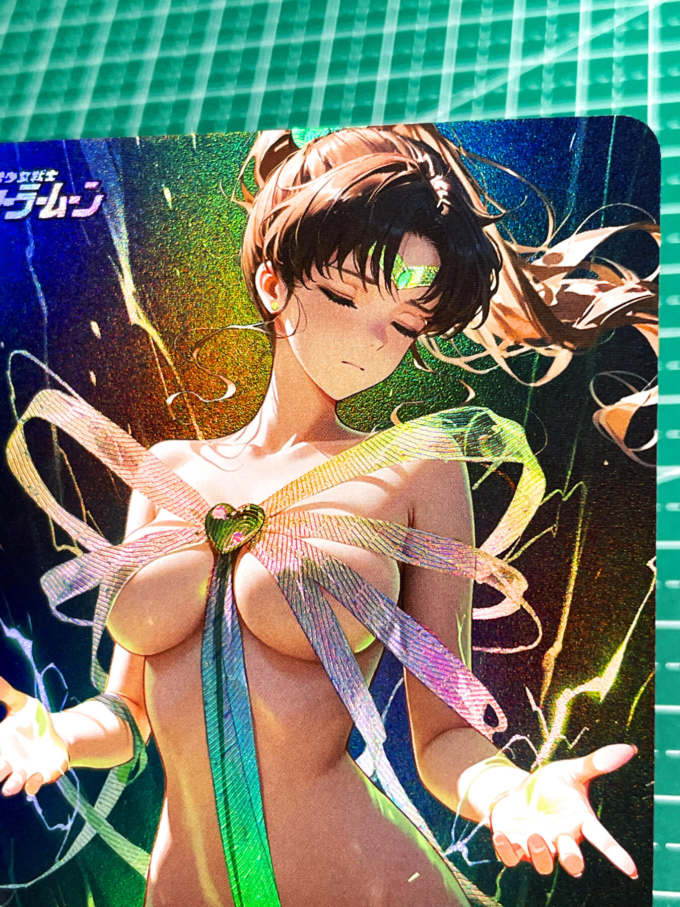 显眼宝27期【关注参拍有赠卡】 独乐乐不如众乐乐 【推荐】超漂亮的 丝带美少女战士 萝莉丝带造型  折光彩闪   63*88  1号