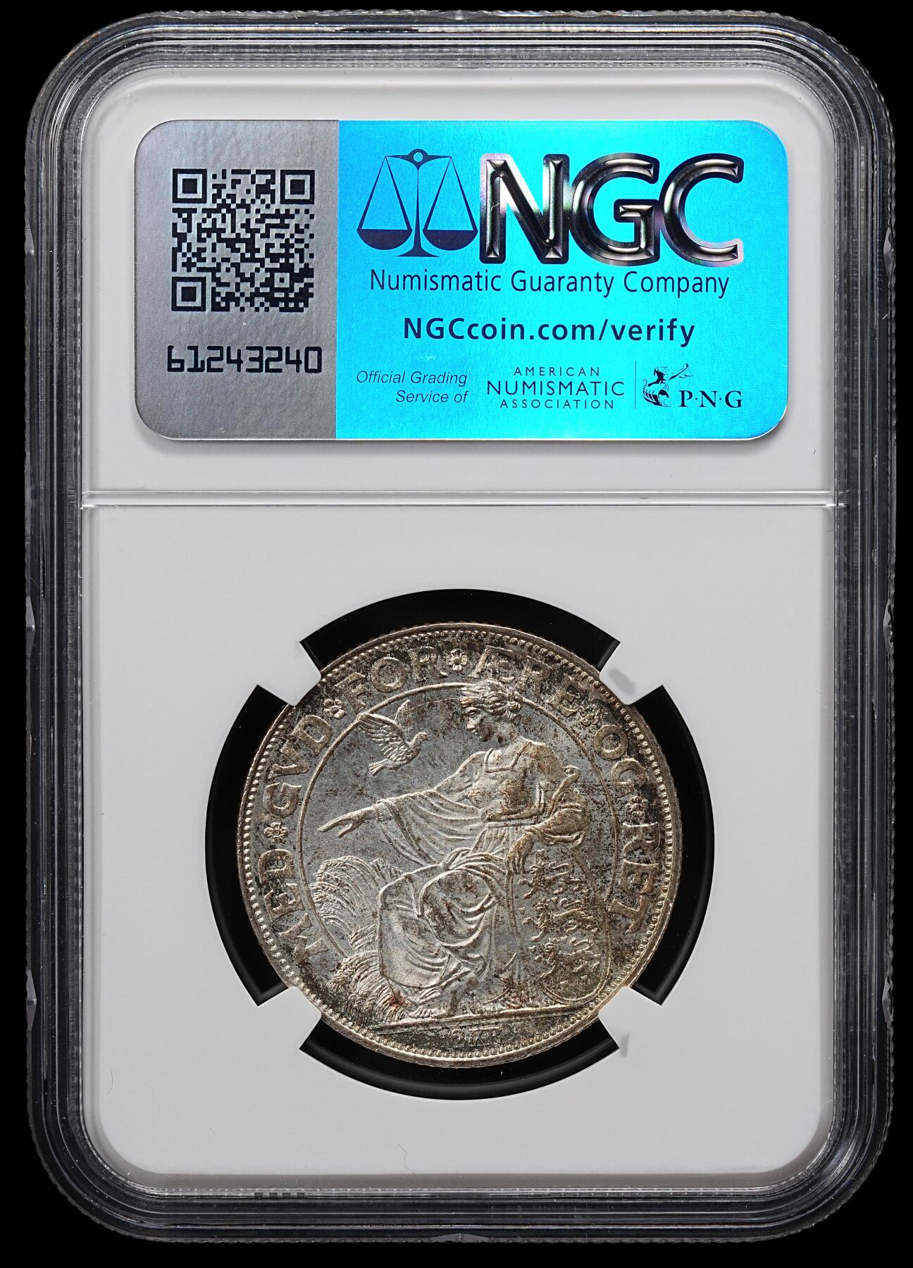 修遠堂世界钱币第八十一期 NGC MS65 1903年丹麦国王登基40周年纪念2克朗银币