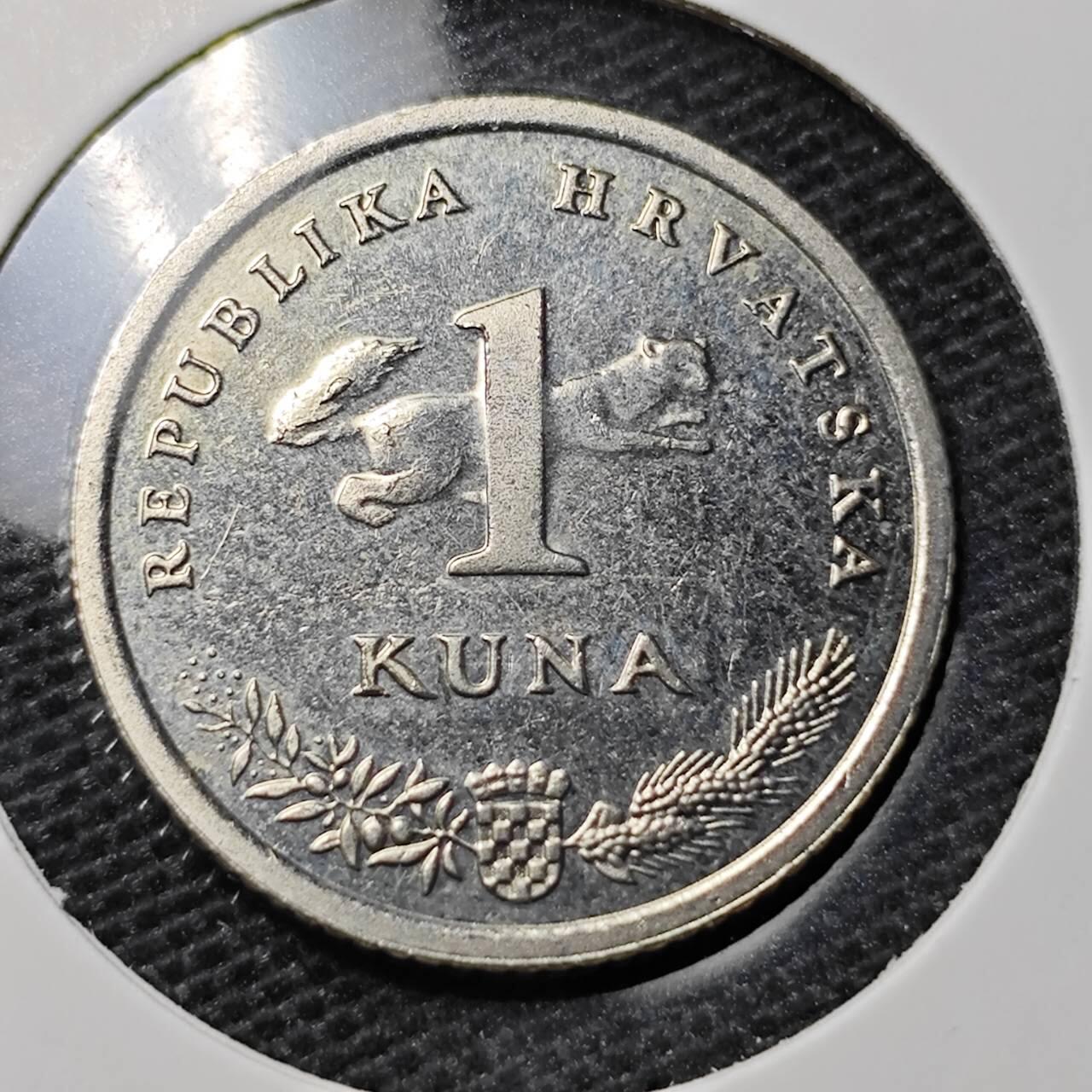 KK钱币收藏小铺 第323期 2月预留时间 周末发货 2009克罗地亚1库纳