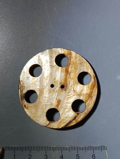 64期回流戒指饰品杂件纪念章丝路钱币专场 - 贝类法器