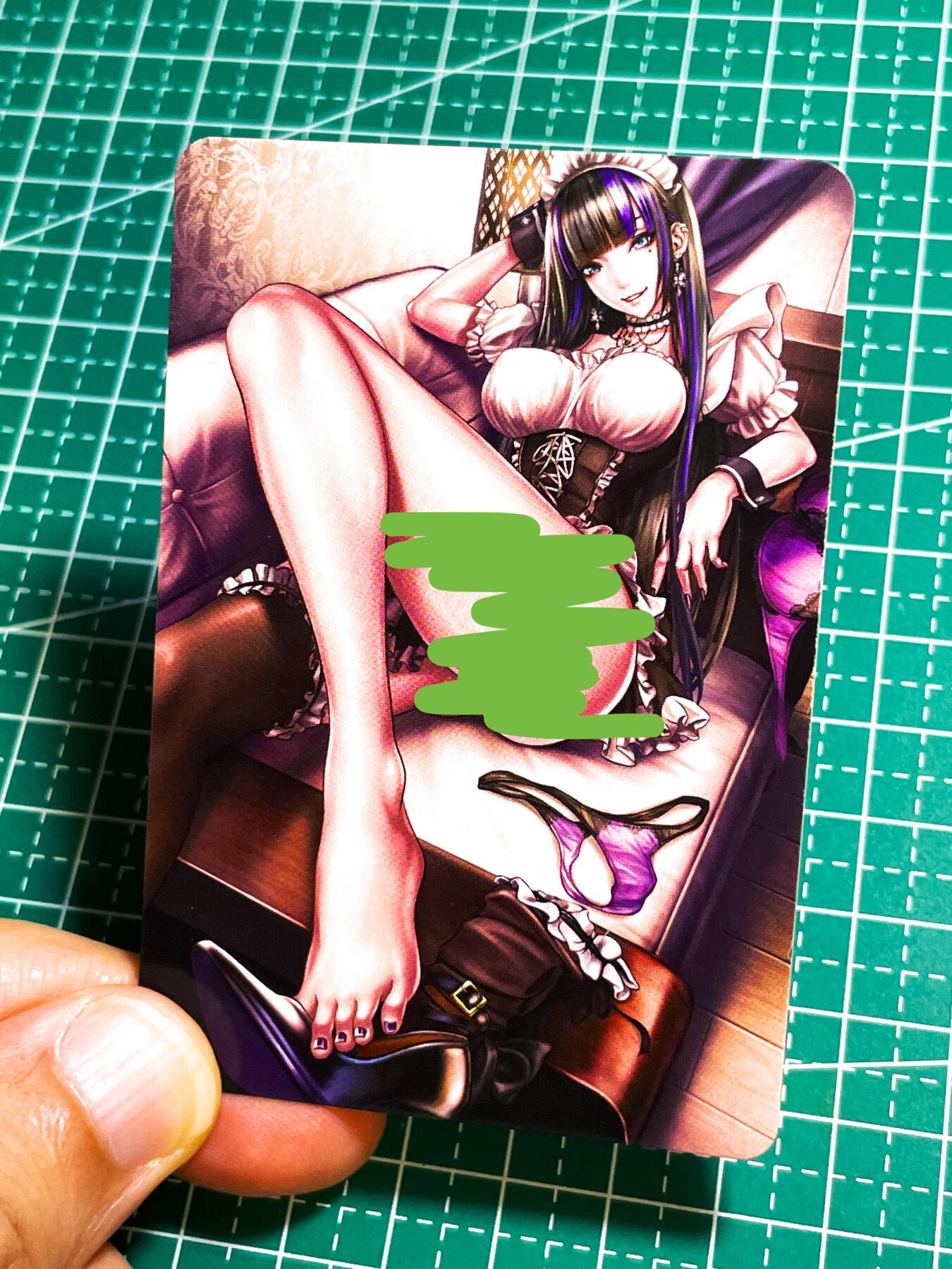 显眼宝27期【关注参拍有赠卡】 独乐乐不如众乐乐 不良道 散配一张  部分xing感艺术 看图  稀有 折光彩闪 小卡尺寸  5