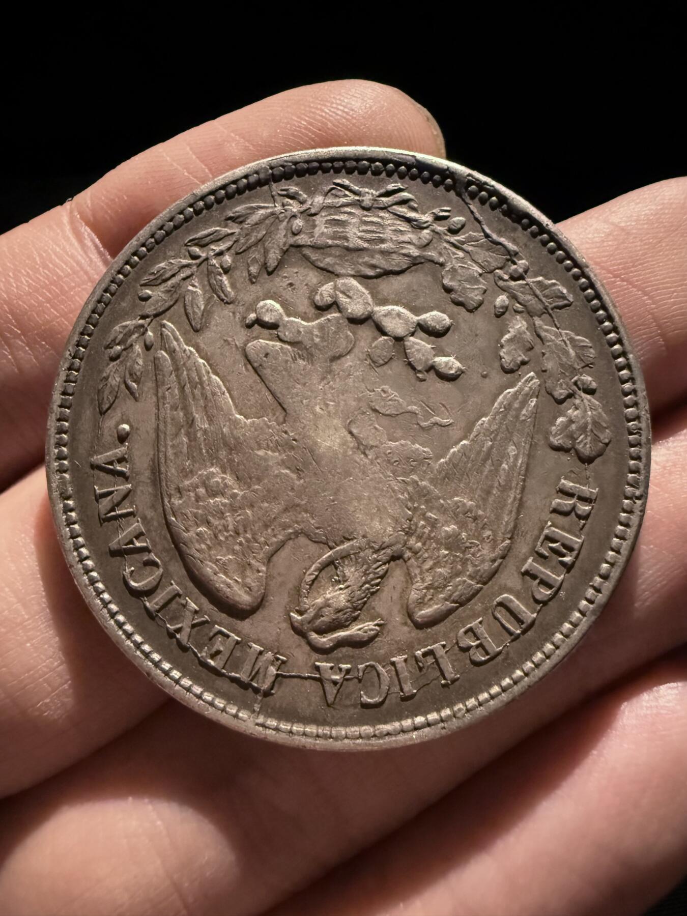 南宋泉阁俄币 外币 国币 专场第十六期【送拍无额外佣金】 墨西哥 1898年 墨西哥鹰洋大银币 直边 老包浆通货好品