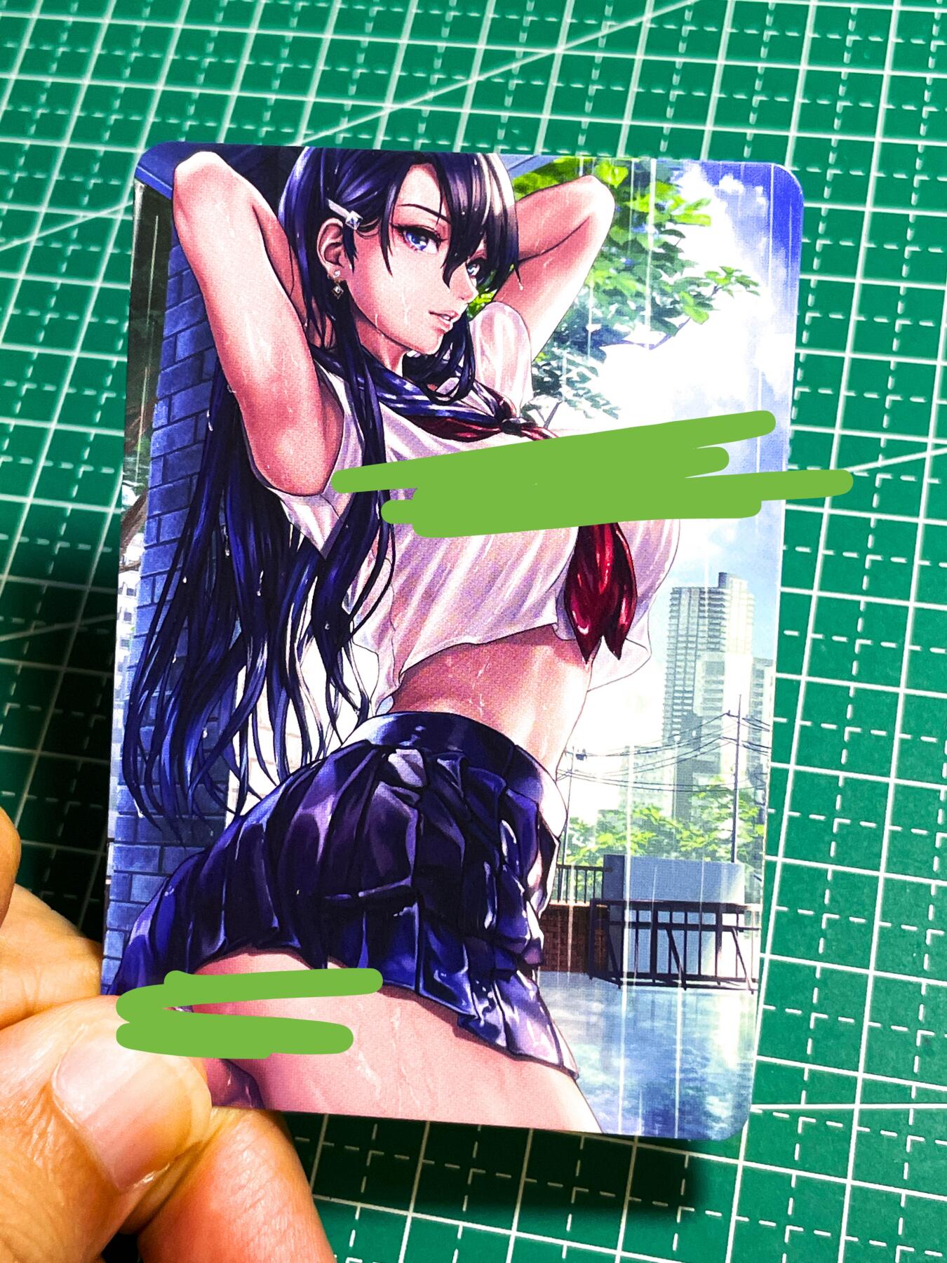 显眼宝27期【关注参拍有赠卡】 独乐乐不如众乐乐 不良道 散配一张  部分xing感艺术 看图  稀有 折光彩闪 小卡尺寸  8