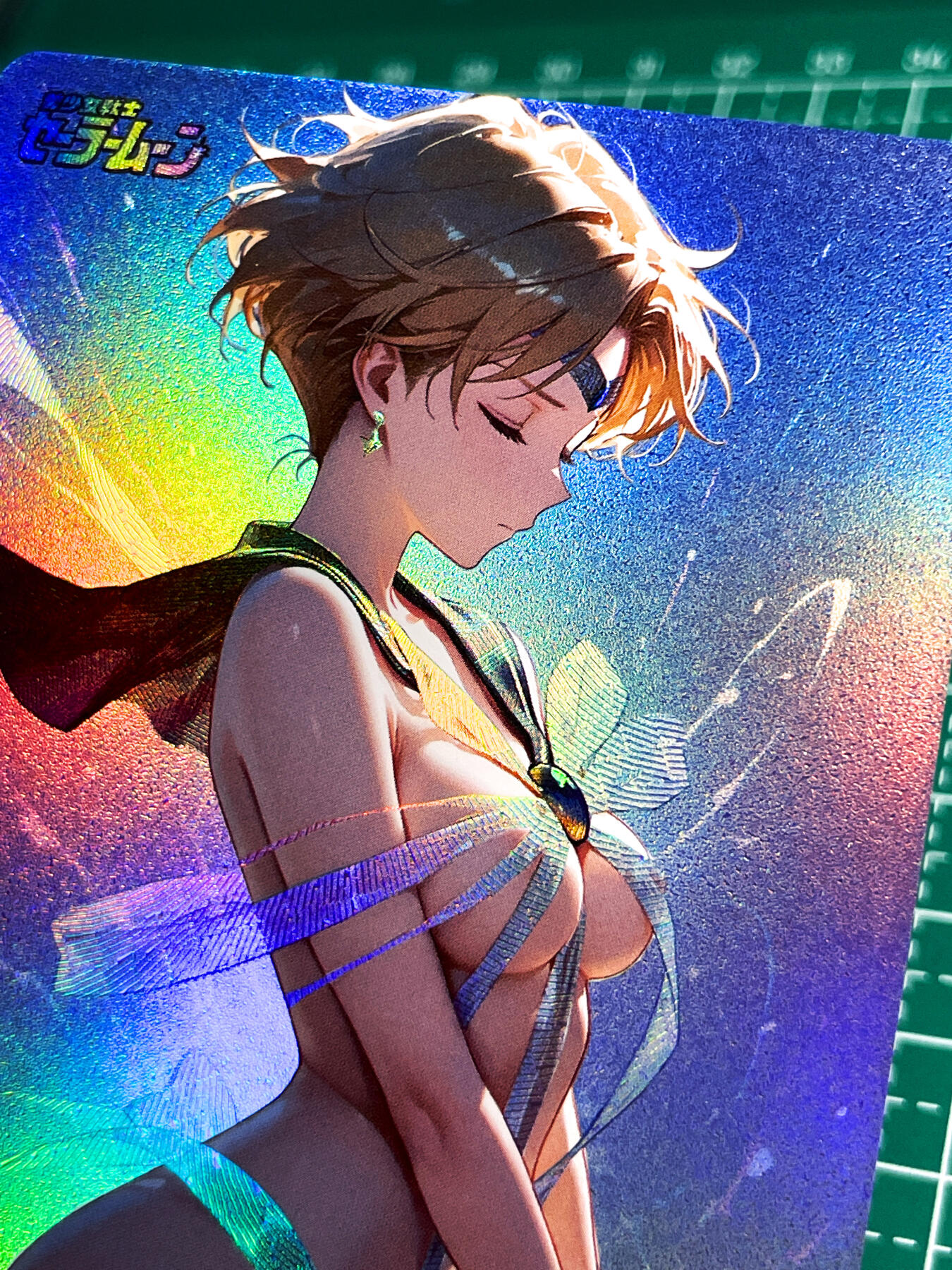 显眼宝27期【关注参拍有赠卡】 独乐乐不如众乐乐 【推荐】超漂亮的 丝带美少女战士 萝莉丝带造型  折光彩闪   63*88  5号